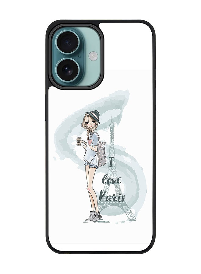 Stylizedd For iPhone 16 Case [Compatible with MagSafe] Slim Magnetic cover Phone Case iPhone 16 - I Love Paris - Image 1