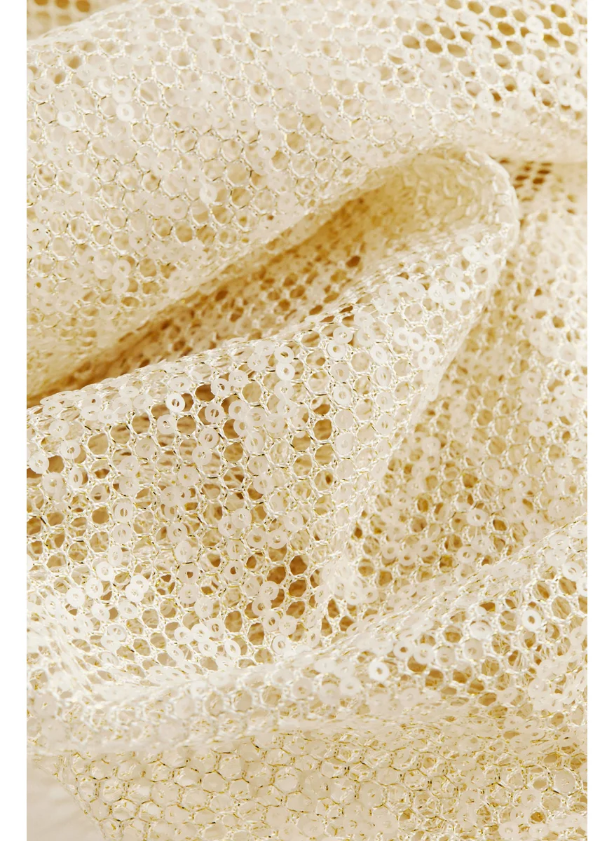 H&M Sequined Fishnet Dress