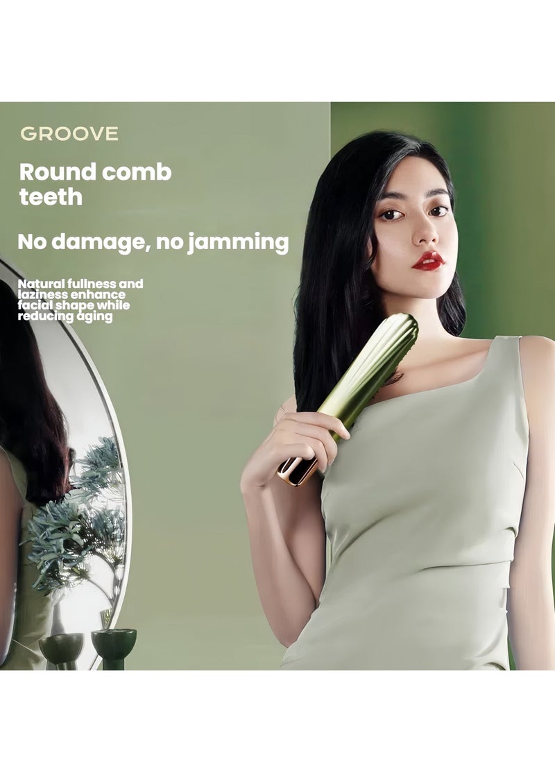 فيساليا فرشاة فرد شعر لاسلكية - فرشاة تسريح قابلة للشحن بالنوع سي بثلاث مستويات حرارة وتقنية الأيونات، لمظهر أملس في السفر والمنزل - Image 2