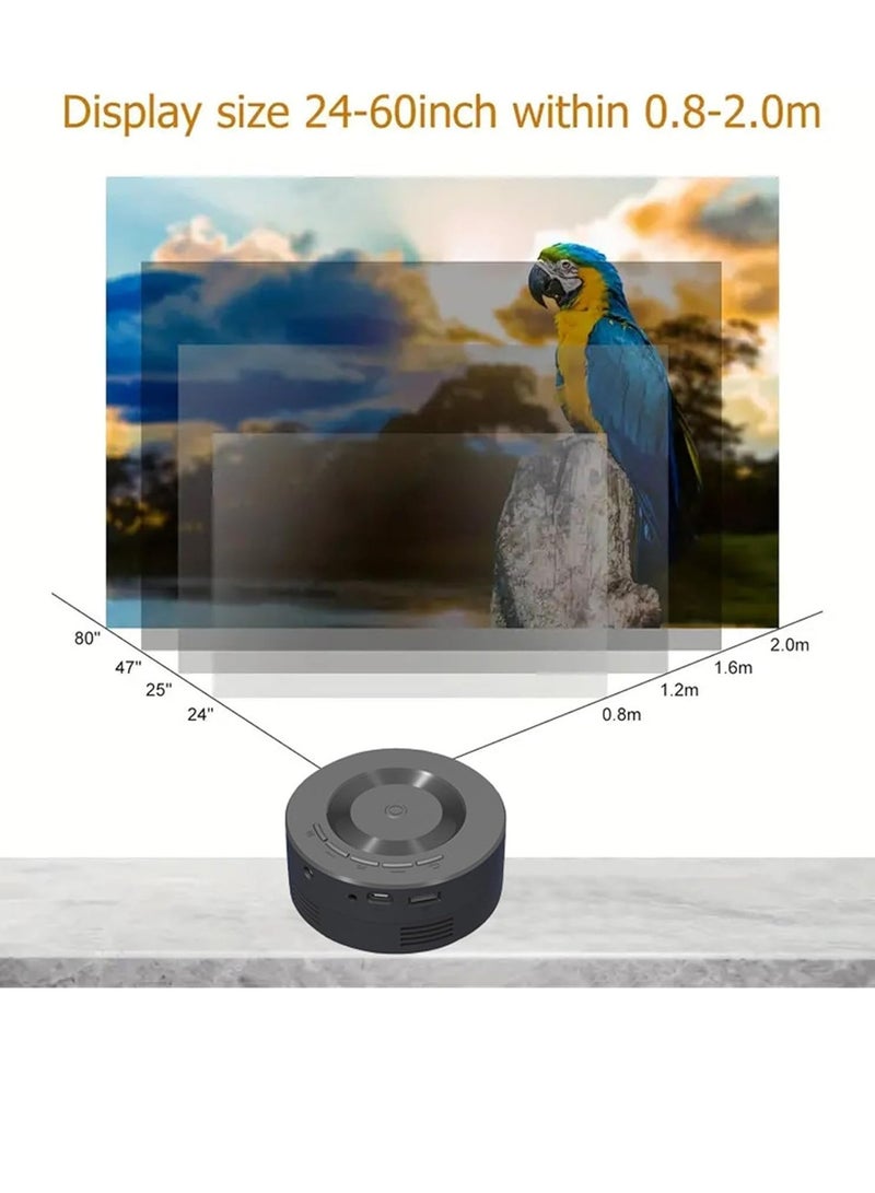 Mini Video Projector, 1080P Portable Projector Compatible with USB|Android Phone, Tech Gadgets, Outdoor Projector, Mini TV for Home /Camping/Travel/Party, Cool Stuff, Personalized Birthday Gifts - Image 4