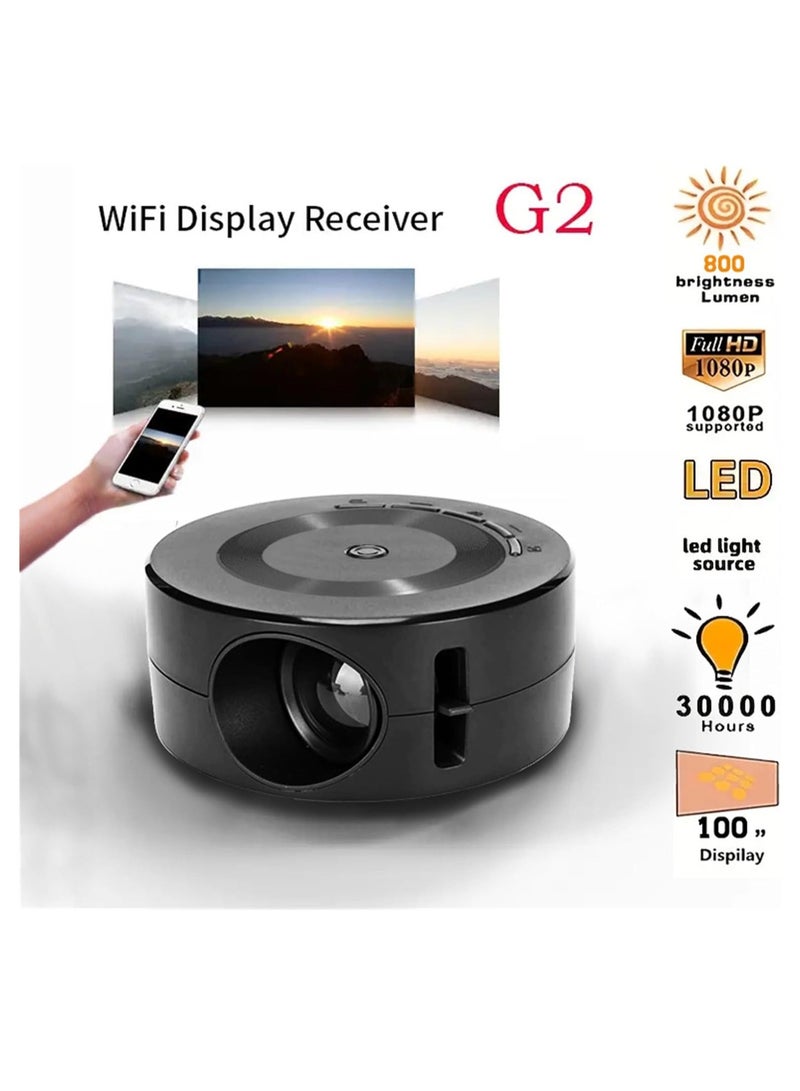 Mini Video Projector, 1080P Portable Projector Compatible with USB|Android Phone, Tech Gadgets, Outdoor Projector, Mini TV for Home /Camping/Travel/Party, Cool Stuff, Personalized Birthday Gifts - Image 5