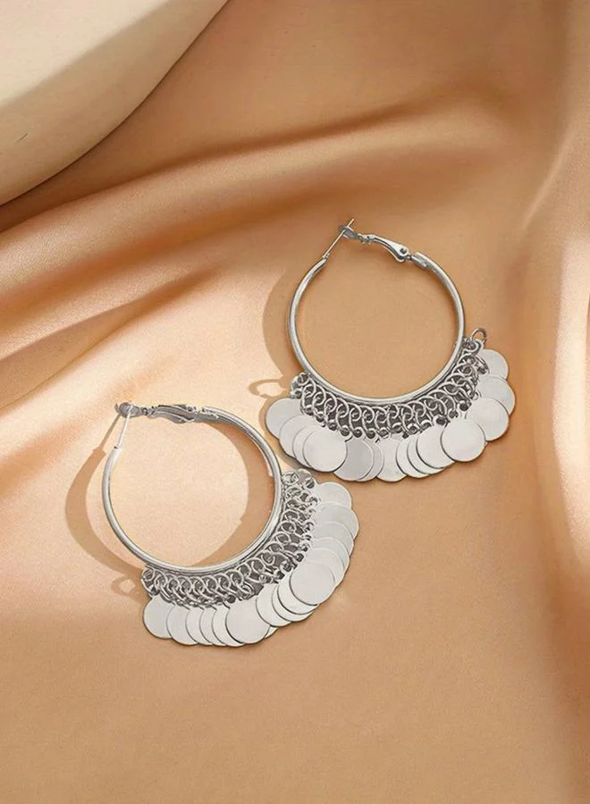 Take Two Sequin Hoop Earrings