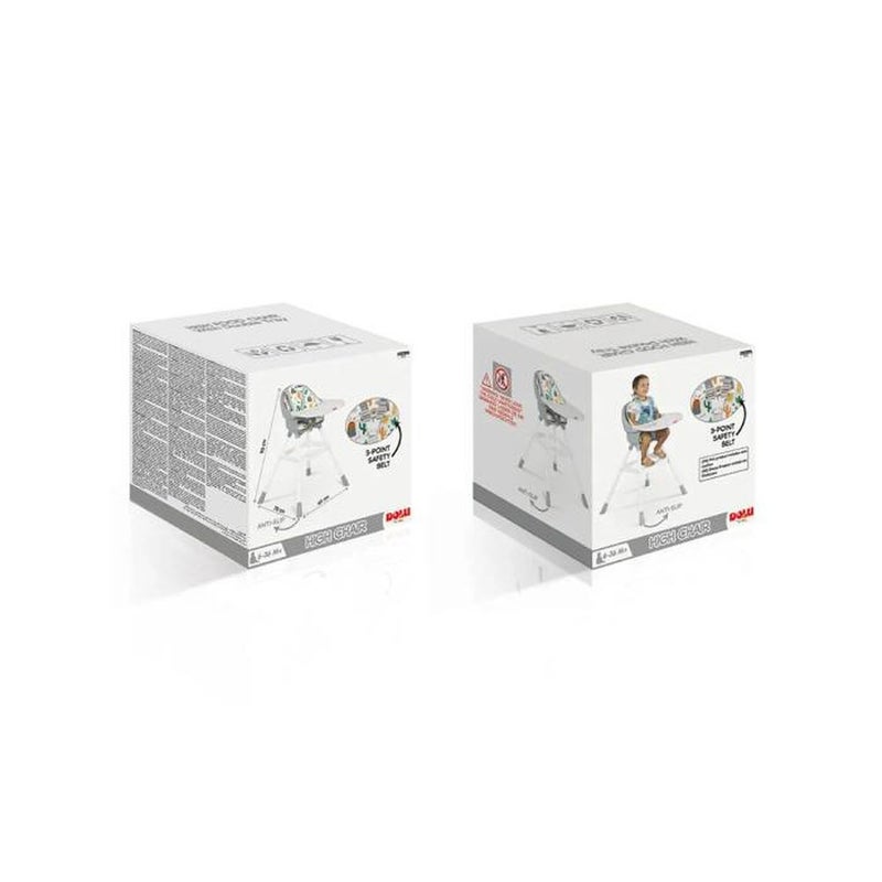 دولو كرسي مرتفع كامل للطفل قابل للطي مع حزام الأمان - 7450 - Image 2