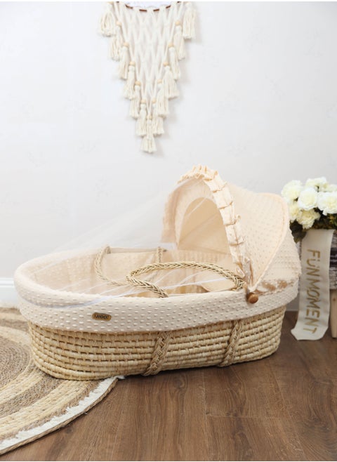 The cradle of the birth of Moses basket for children with a mosquito net