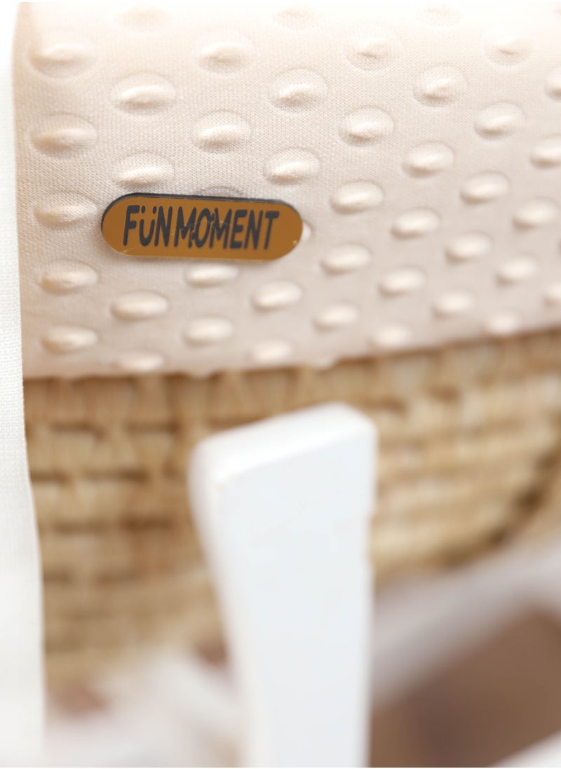 FUN MOMENT The cradle of the birth of Moses basket for children with a mosquito net  - Image 3