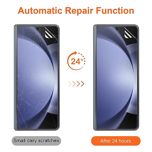 KCT TPU Screen Protector Compatible with Samsung Galaxy Z Fold 5 / Samsung Galaxy Z Fold 4 5G (2023/2022), Front & Inner TPU Flexible Film, Auto-Repair, Bubble-Free, Positioning Frame - Image 4