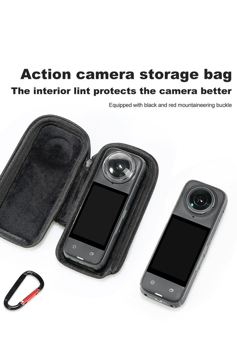 Milatech Camera Accessory Kit for Insta 360 X5 - Lens Guards, Silicone Case, Camera Case (Black, Unisex) - Image 4