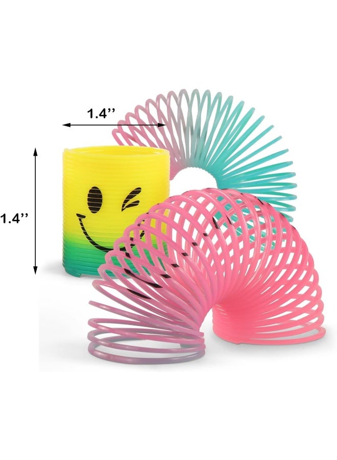 حديقة الألعاب مجموعة من 30 لعبة فيدجيت سحرية بألوان قوس قزح، نوابض لولبية صغيرة لهدايا حفلات الأطفال وحشوات لحقائب هدايا أعياد الميلاد، جوائز كرنفال ومكافآت للفصل الدراسي، ألعاب فيدجيت ملونة لتخفيف التوتر للأولاد والبنات، ألعاب حسية ممتعة بكميات كبيرة لوقت اللعب. - Image 2