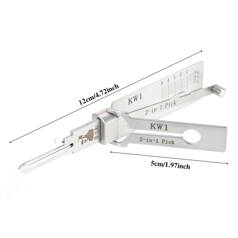 KW1 Hook and Pick Set O-Ring Pick-up Kits Stainless Steel 2 In 1 Maintenance Repair Tool Kits for Car - Image 5