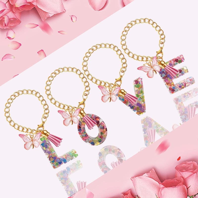 Velaco Letter Charm Accessories for Stanley Cup with Handle, Cute Initial Letter Keychain Handle Charm - Image 2