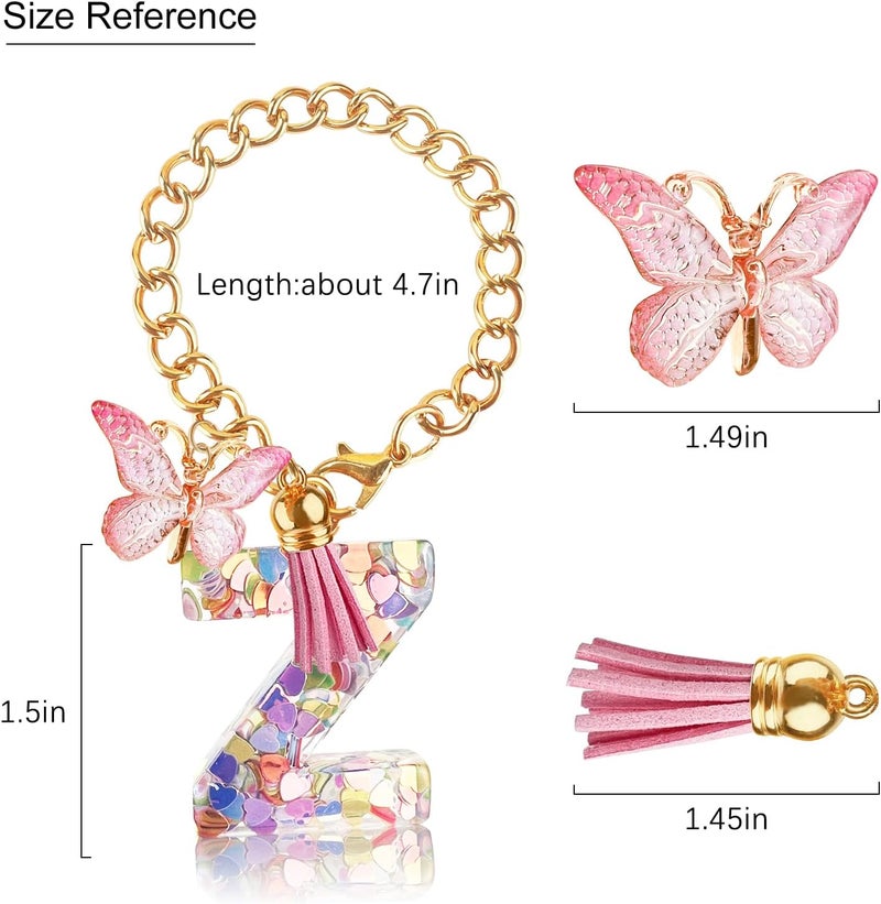 Velaco Letter Charm Accessories for Stanley Cup with Handle, Cute Initial Letter Keychain Handle Charm - Image 3