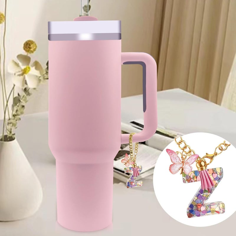 Velaco Letter Charm Accessories for Stanley Cup with Handle, Cute Initial Letter Keychain Handle Charm - Image 5