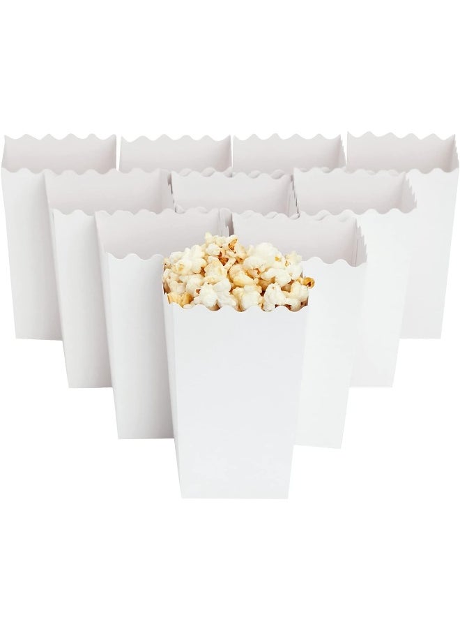 Blue Panda - BLUE PANDA White Popcorn Boxes, Movie Night Decorations (3.3 x 5.5 x 3.5 in, 100-Pack) - Image 1