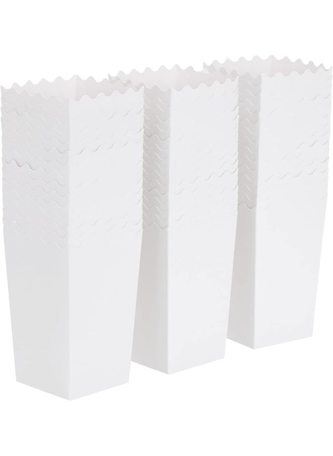 Blue Panda - BLUE PANDA White Popcorn Boxes, Movie Night Decorations (3.3 x 5.5 x 3.5 in, 100-Pack) - Image 1