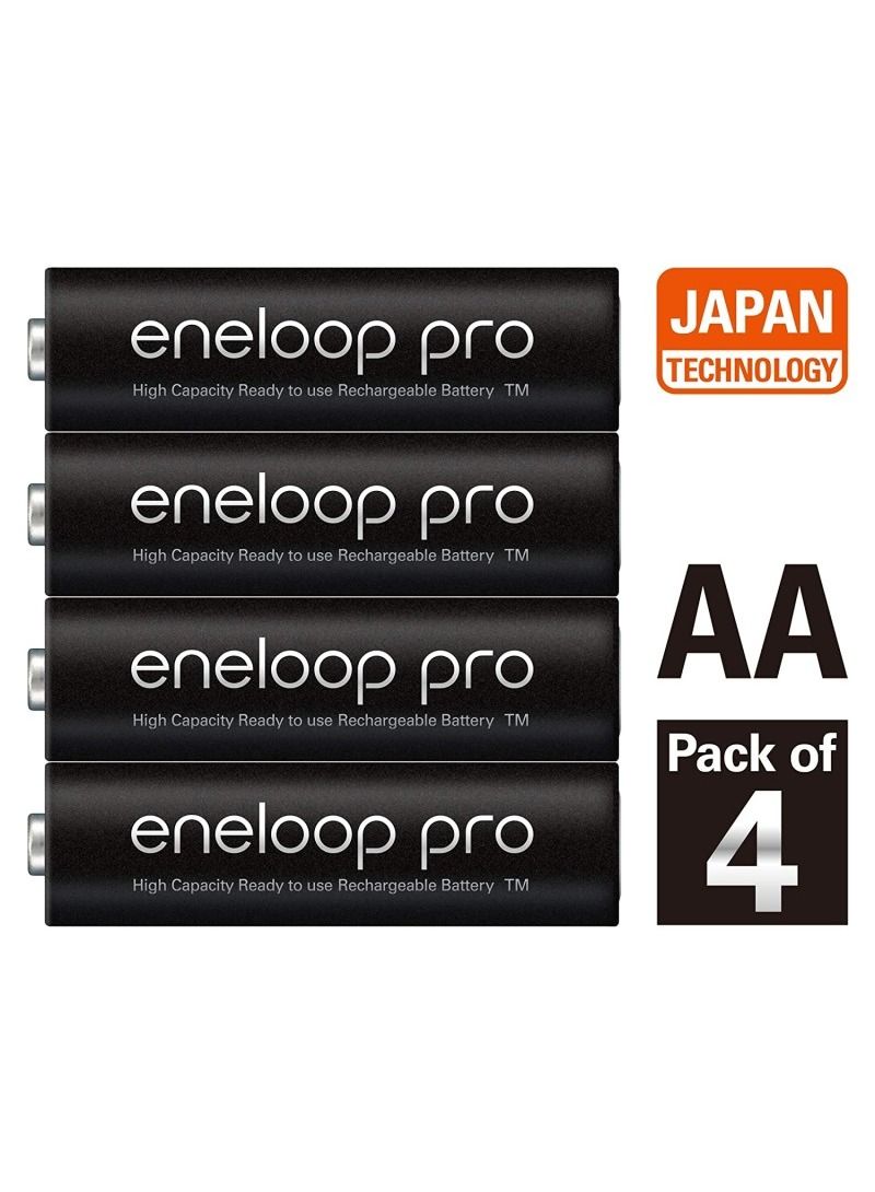 Panasonic Eneloop Pro AA Pre-Charged Rechargeable Batteries, 4-Pack  - Image 2