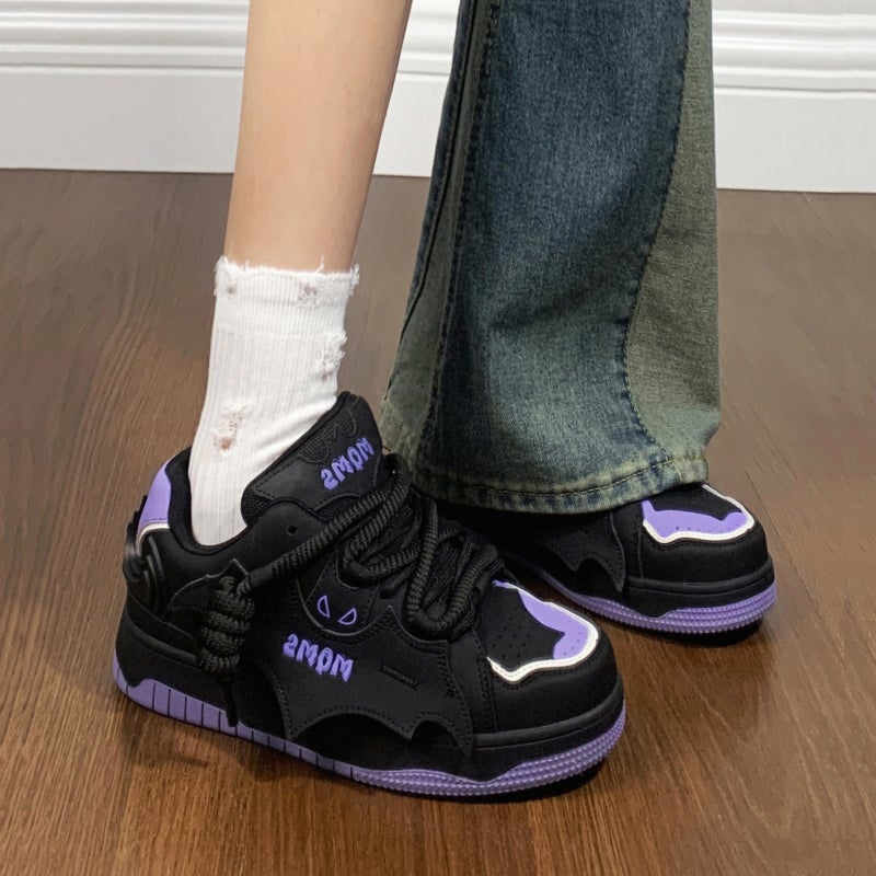 Guangzhou Shoes [Black Samurai] Designer National Tide Batman Bread Shoes Thick Sole Heightening Board Shoes Men'S Shoes For Men And Women - Image 5