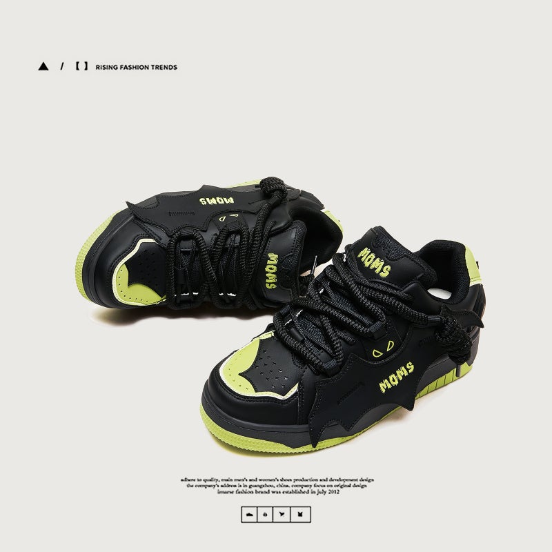 Guangzhou Shoes [Black Samurai] Designer National Tide Batman Bread Shoes Thick Sole Heightening Board Shoes Men'S Shoes For Men And Women - Image 4