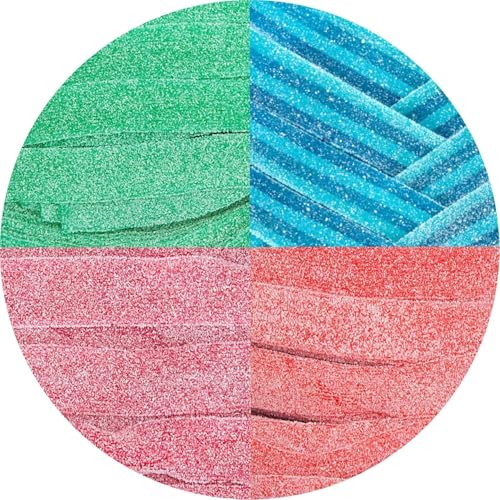 Smarty Stop Sour Every Flavor Mixed Gummy Belts Candy 1 Pound Assorted - Image 1