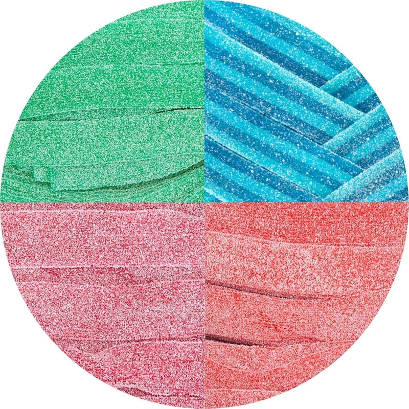 Smarty Stop Sour Every Flavor Mixed Gummy Belts Candy 1 Pound Assorted - Image 3