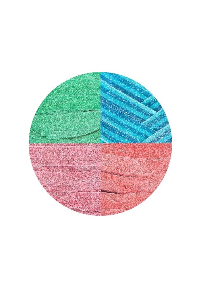 Smarty Stop Sour Every Flavor Mixed Gummy Belts Candy 1 Pound Assorted - Image 1