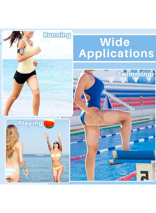 Azonee 20 Pcs Octagon Thigh Lift Tape Skin Lifting Tape Invisible Thigh Tape Tape For Sagging Skin Waterproof Tape Transparent Cellulite Adhesive Body Tape For Women Skin Lifting Inner Thighs - Image 2