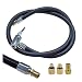 BDZMC Car Tire Inflator Hose Adapter HighPressure Air Compressor Hose Lockon Air Chuck Connector Extension Tube with Converting Nuts QuickInflation Hose for Tire Pump - Image 2