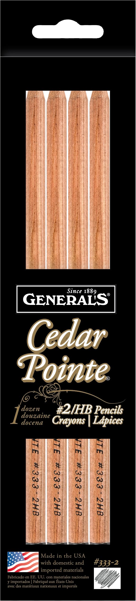General Pencil Company Cedar Pointe No 2 Pencil ANG3332 12pack