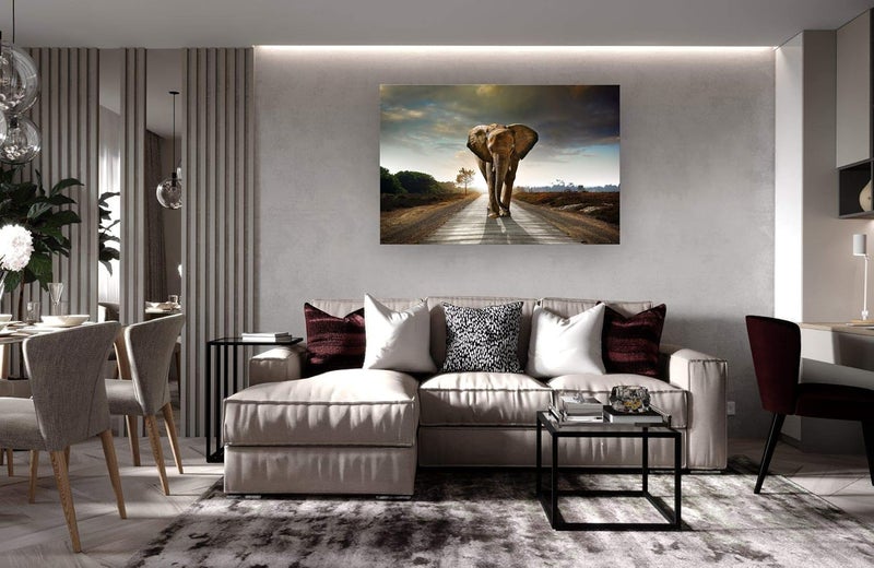Muolunna D1269 Elephant Canvas Prints Wall Art - Image 4
