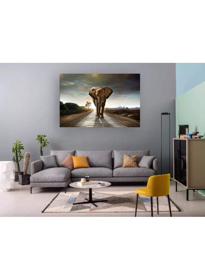 Muolunna D1269 Elephant Canvas Prints Wall Art - Image 5