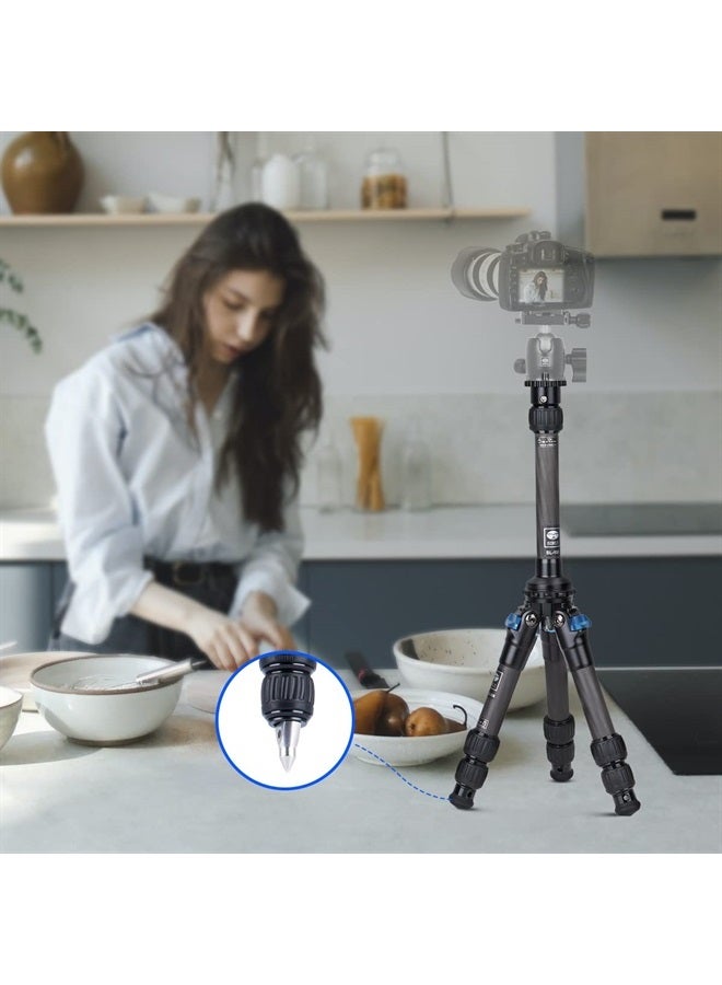 SIRUI AM223 Travel Carbon Fiber Mini Tripod with SL-100 Two-Section Carbon Center Column - Image 2
