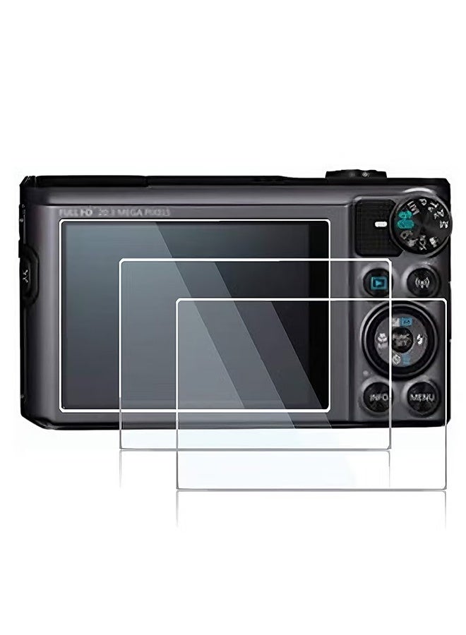 Happy D 2PCS Screen Protector Compatible Canon Powershot sx740 hs sx730 hs Digital Camera,Anti-scratch Tempered Glass Clera Hard Protective Film Shield Cover - Image 1