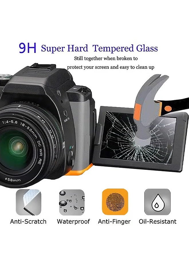 Happy D 2PCS Screen Protector Compatible Canon Powershot sx740 hs sx730 hs Digital Camera,Anti-scratch Tempered Glass Clera Hard Protective Film Shield Cover - Image 2