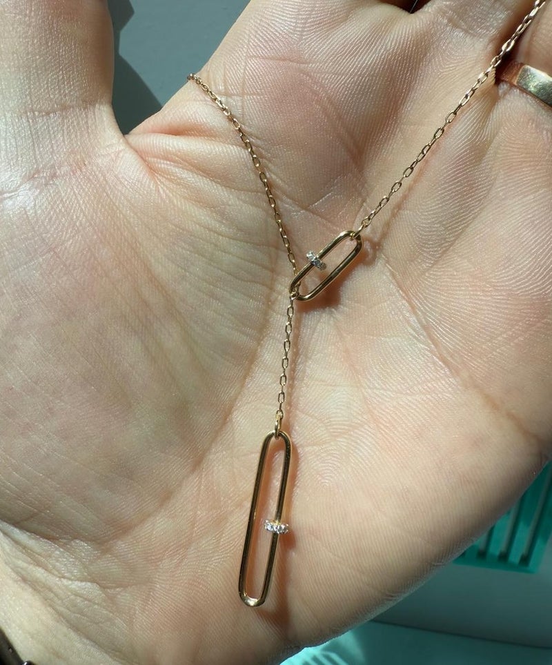 Ruby Art Gold 18K Pure Gold Necklace for girl -3.07 Gram - Image 3