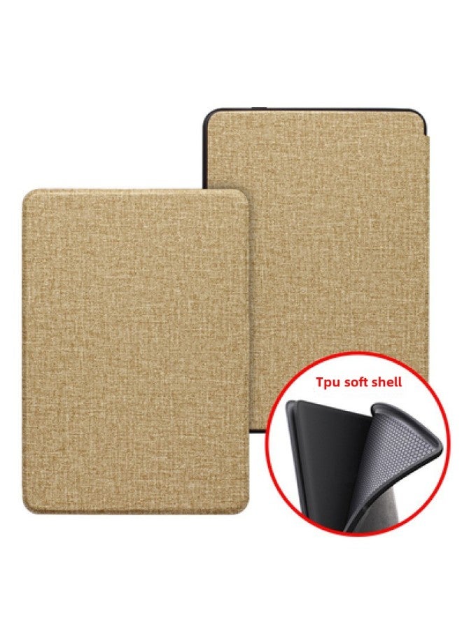 Applicable Kindle Protective Case Paperwhite4/3 E-book Leather Case 2019kindle658 Youth Version Shell-Color:Brown-Applicable Model:KPW4