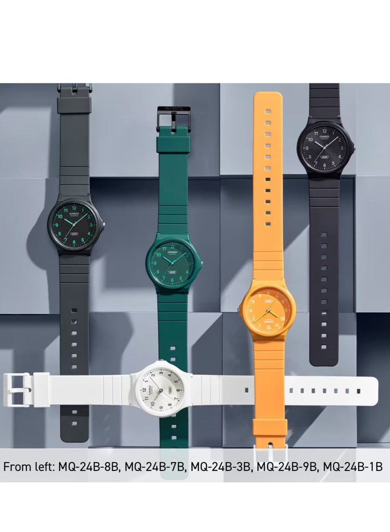 CASIO Analog Resin Band Round Shape Wrist Watch MQ-24B-1BDF - Image 3