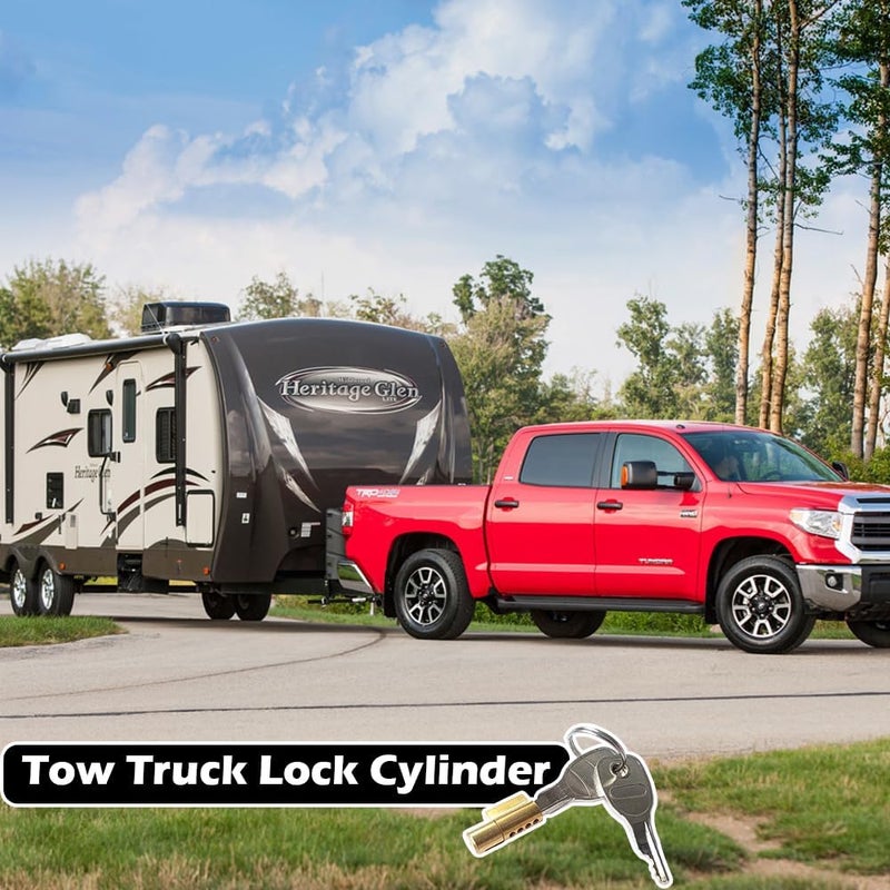 PMTFUMY 2PCS Trailer Hitch Coupling Locks with 4 Keys - Compatible with Erde, Daxara, and Maypole Trailers - Image 4