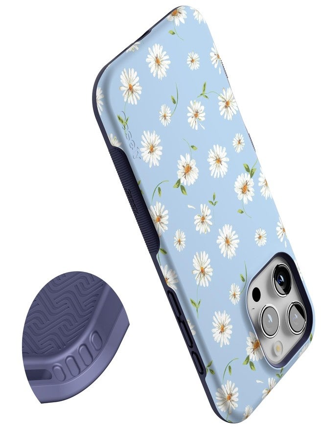 Casely iPhone 16 Pro Max Case | Daisy Daydream | Baby Blue Floral | Compatible with MagSafe | Bold Protective Design - Image 5
