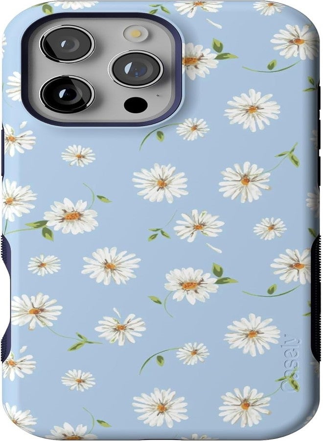 Casely iPhone 16 Pro Max Case | Daisy Daydream | Baby Blue Floral | Compatible with MagSafe | Bold Protective Design - Image 1