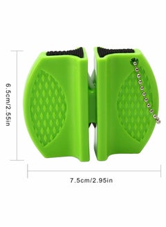 Excefore Knife Sharpener Mini Kitchen Blade Sharpening Tool to Restore Non-Serrated Knife, Portable Double-Sided Knife Sharpening Gadget for Hardened Knives Global Bread Knives Hunting Knives Scissor  - Image 2