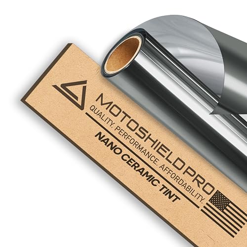 MotoShield Pro DIY-MotoShield Pro Premium Nano Ceramic Tint (25% VLT) 20” in x 5’ ft Roll | Professional Window Film for Auto, Reduce Infrared Heat & Block UV by 99% - Image 1
