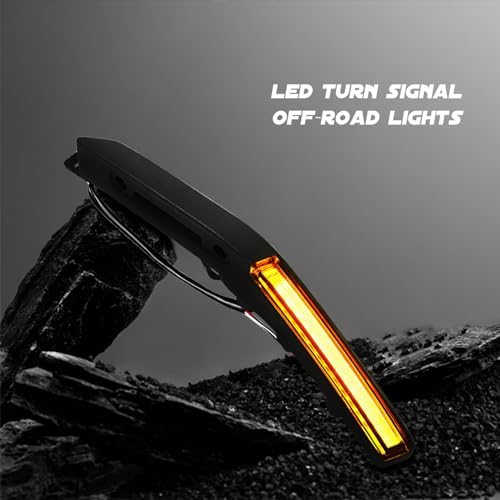 Atubeix Amber Trail Sight Light for Ford Bronco Accessories 2021 2022 2023 2024 2025,Hood Turn Signal Aluminum Alloy LED Replacement Light fit Bronco 2/4-Door, Hood Handle Light - Image 3