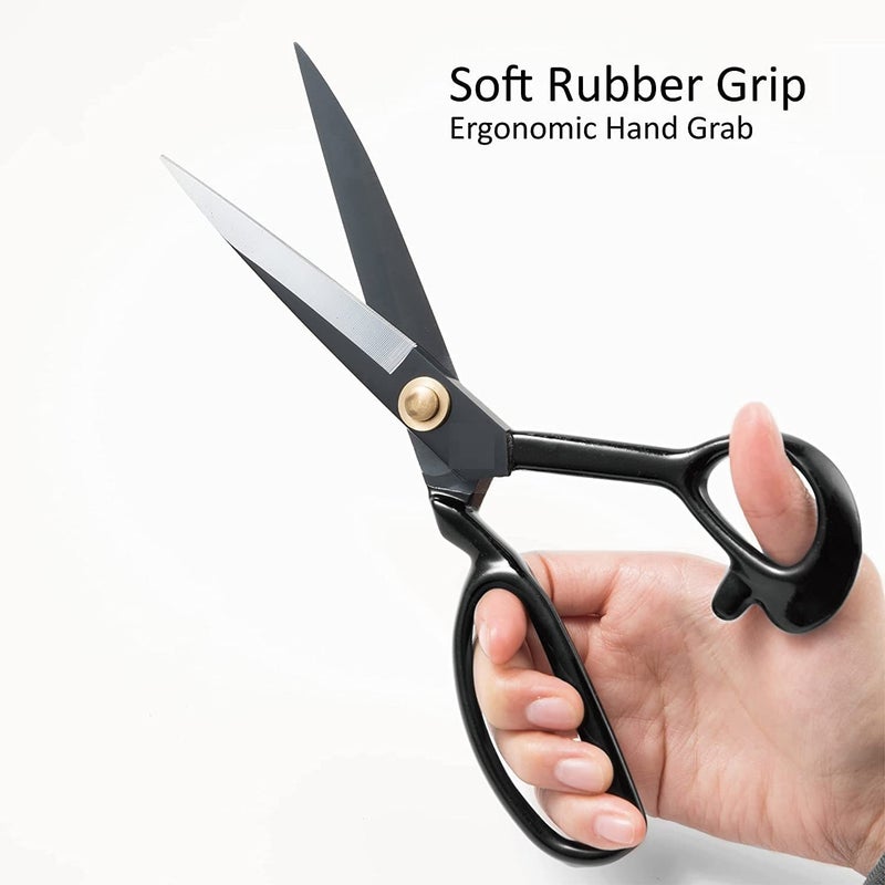PUTHAK Professional Tailor Scissors for Cutting Fabric Heavy Duty Scissors for Leather Cutting Industrial Sharp Sewing Shears for Home Office Artists Dressmakers (11inch) - Image 5