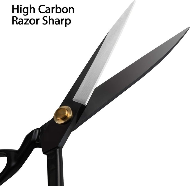 PUTHAK Professional Tailor Scissors for Cutting Fabric Heavy Duty Scissors for Leather Cutting Industrial Sharp Sewing Shears for Home Office Artists Dressmakers (11inch) - Image 3