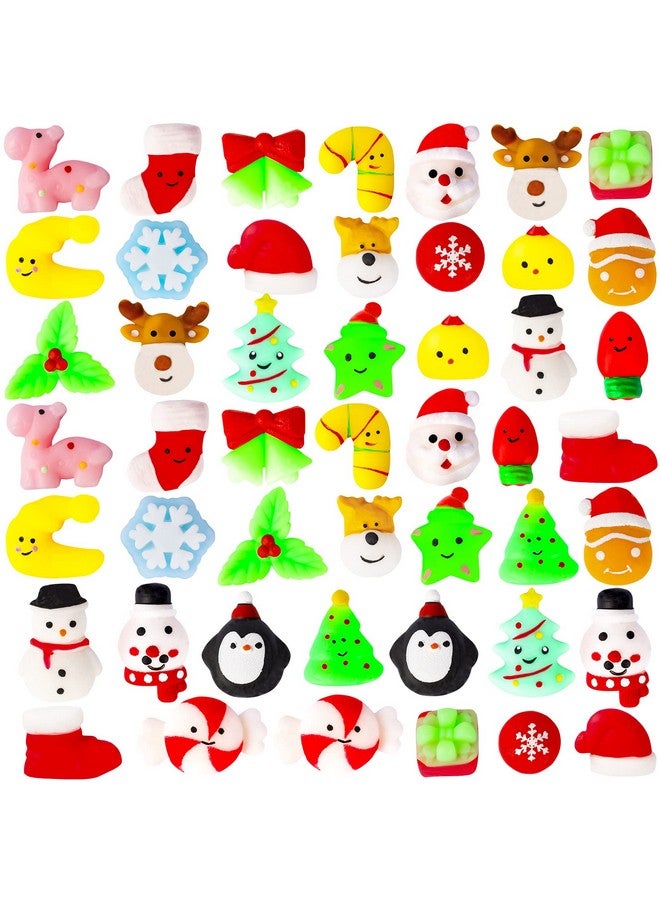 MGparty 48 Pcs Christmas Squishies Mochi Squishies Toys For Kids Christmas Stocking Stuffers Party Favor Goodie Bag Filler Bulk - Image 2