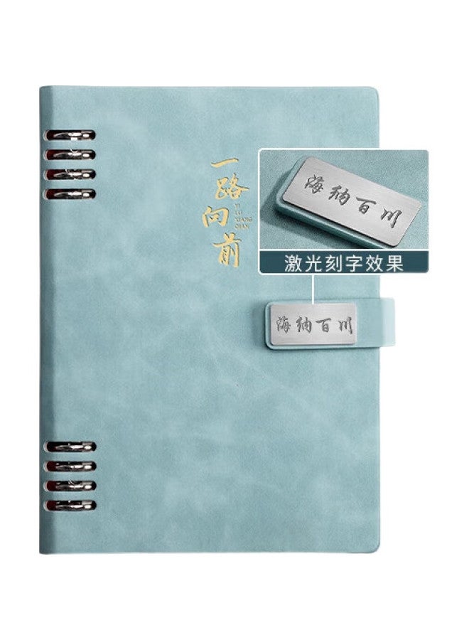 Ujia Loose-Leaf Notebook, A5 Stationery, Business Office Notepad, Thick Removable Cover, Meeting Record Book, High-Quality Diary, Customizable - Image 2