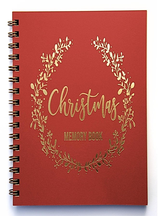 Mod La Vie Christmas Memory Book, Christmas Scrapbook Album 9" x 8.5", 90 Kraft Pages, For Christmas Recipes Traditions, Christmas Story. White Elephant Gift Idea - Image 1