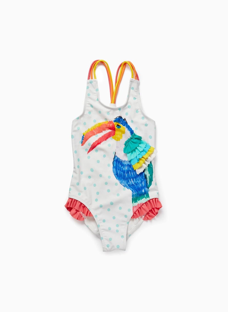 زيبي Swimsuit with UV 80 Protection for Girls 'Tropical' - Image 1