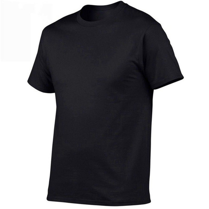 Men'S T-Shirt, Loose, Cool, Breathable, Solid Color, Fashionable, Casual, Short-Sleeved Cotton T-Shirt, Trendy - Image 2