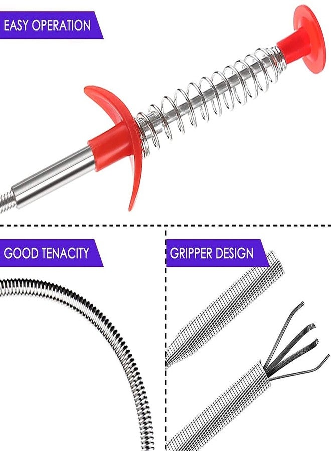 PUTHAK Flexible Grabber Claw Pick Up Reacher Tool With 4 Claws Bendable Hose Pickup Reaching Assist Tool for Litter Pick, Home Sink, Drains, Toilet (24 inch) - Image 4