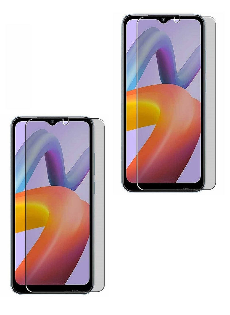 we3 2 Piece Tempered Glass Screen Protector Anti-Spy Privacy Designed For Xiaomi Redmi A2 Plus Full Screen Coverage And Bubble Free - Image 1